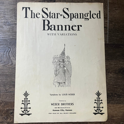 The Star Spangled Banner Louis Weber 1914 Sheet Music V13