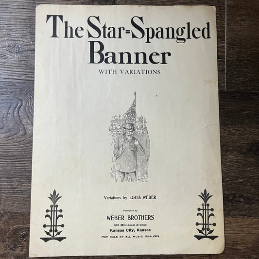 The Star Spangled Banner Louis Weber 1914 Sheet Music V13