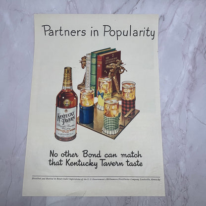 Kentucky Tavern Glenmore Distilleries Co Louisville KY Vintage Ad 10x13 V17