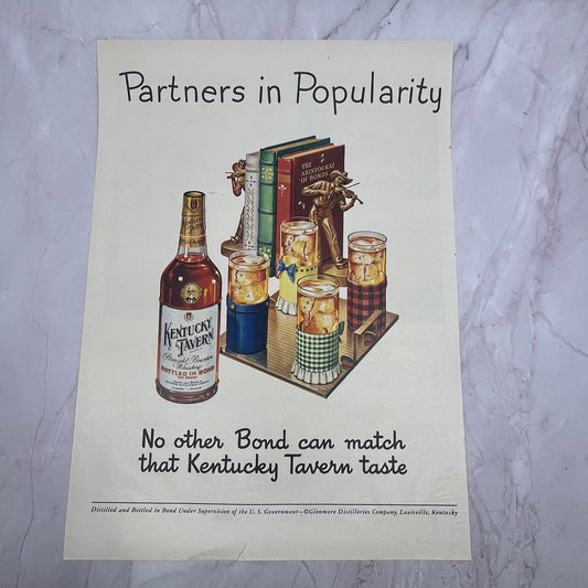 Kentucky Tavern Glenmore Distilleries Co Louisville KY Vintage Ad 10x13 V17