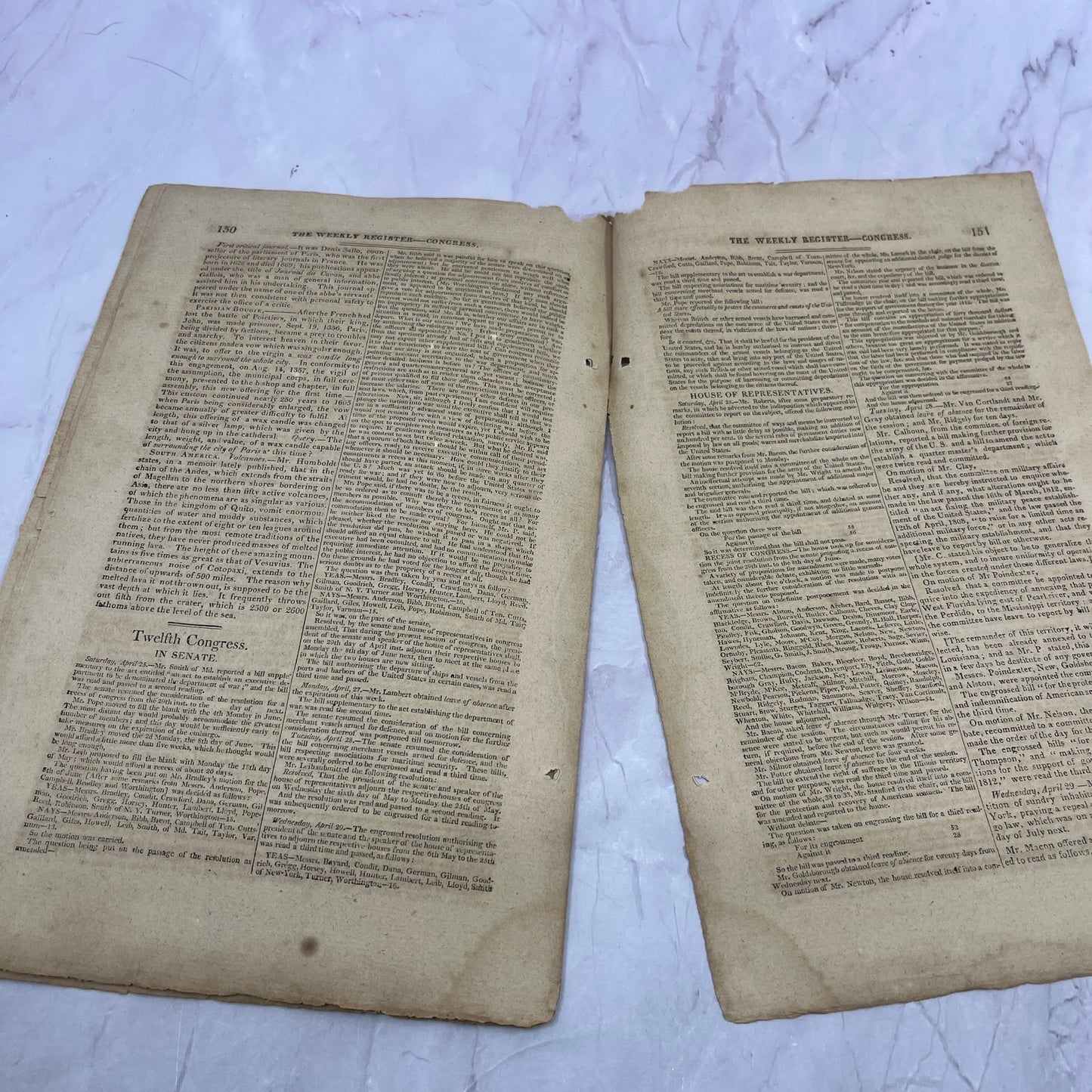 Baltimore Weekly Register May 2, 1812 Joan Eugene Leitensdorfer Bio AF9-5