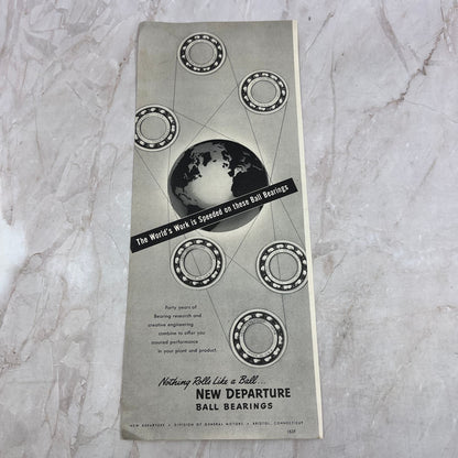 New Departure Ball Bearings General Motors Bristol CT 1951 Magazine Ad FL6-10