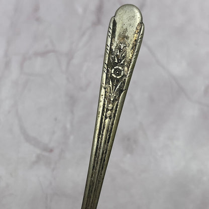 1935 Crosby Silverplate Floral Teaspoon Spoon 5.75" Vintage Silverplate TC5-OS-8