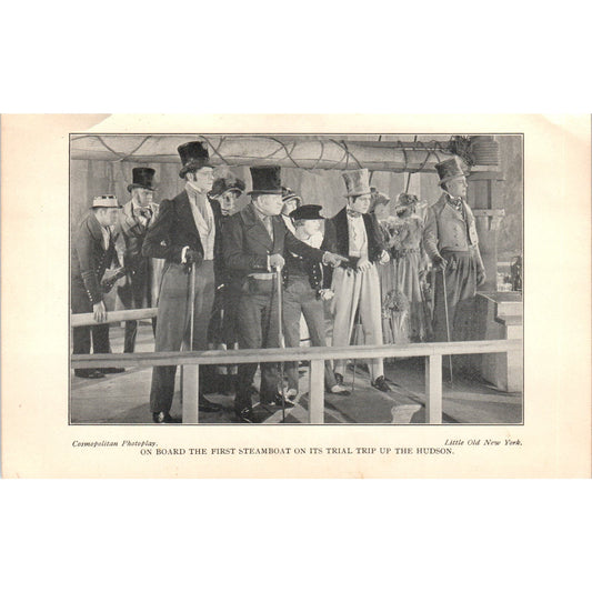 On Board the First Steamboat on the Hudson - 1923 Little Old NY Still AE5-PP