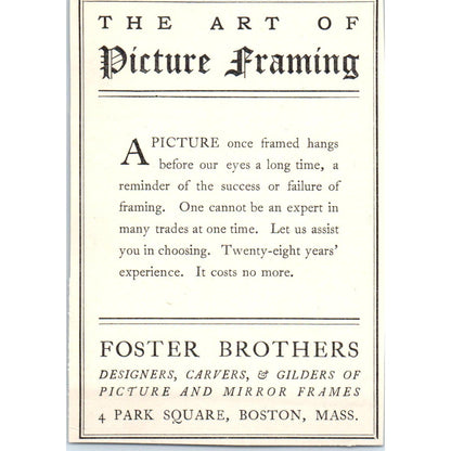 Joan Lydia Field Emmet Copley Prints Curtis & Cameron c1905 Victorian Ad AE9-MA5