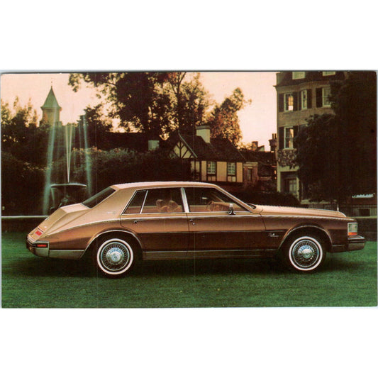 1980 Cadillac Coupe Brown Vintage Postcard PC11
