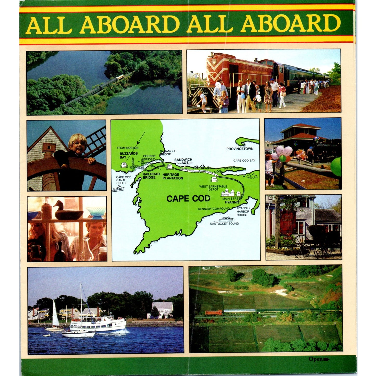 Vintage The Cape Cod & Hyannis Railroad Inc Travel Brochure TH2-O1