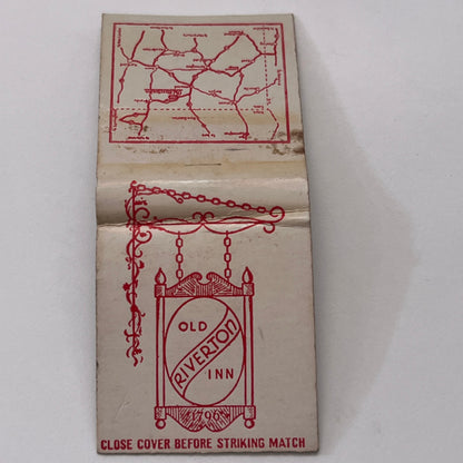 Old Riverton Inn Winsted CT Vintage Matchbook Cover MM2-8