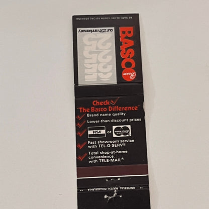 BASCO 25th Anniversary Vintage Matchbook Cover TB6-MB2-2