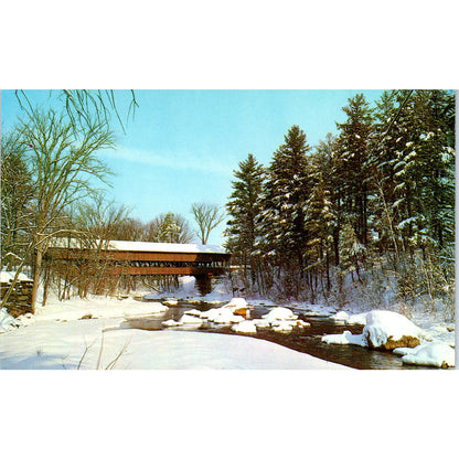 Swift River Conway New Hampshire Covered Bridge Postcard PB13