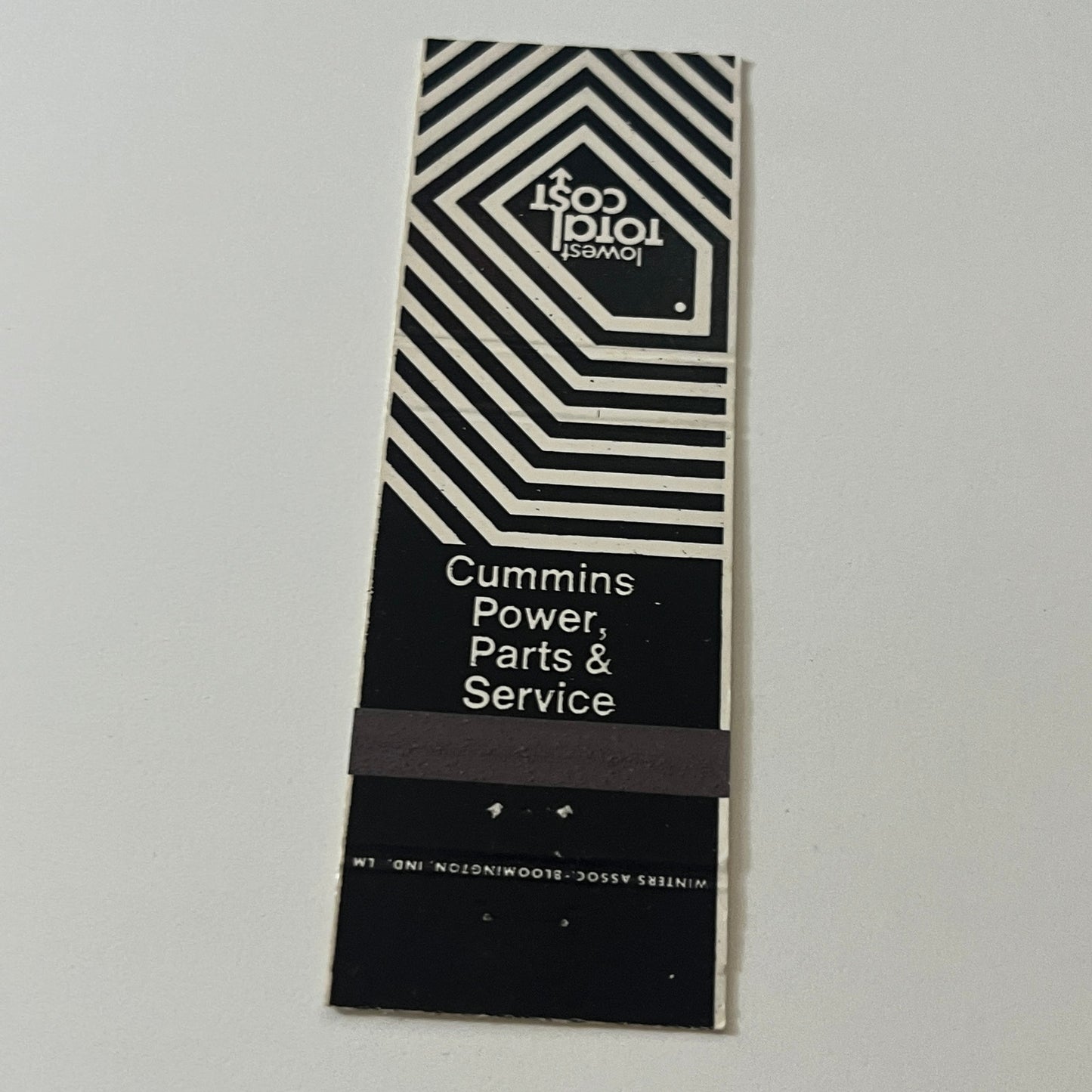 Cummins Wisconsin Inc Milwaukee Vintage Matchbook Cover TB6-MB2-5