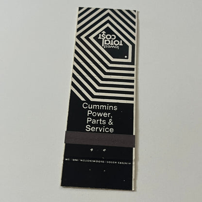Cummins Wisconsin Inc Milwaukee Vintage Matchbook Cover TB6-MB2-5
