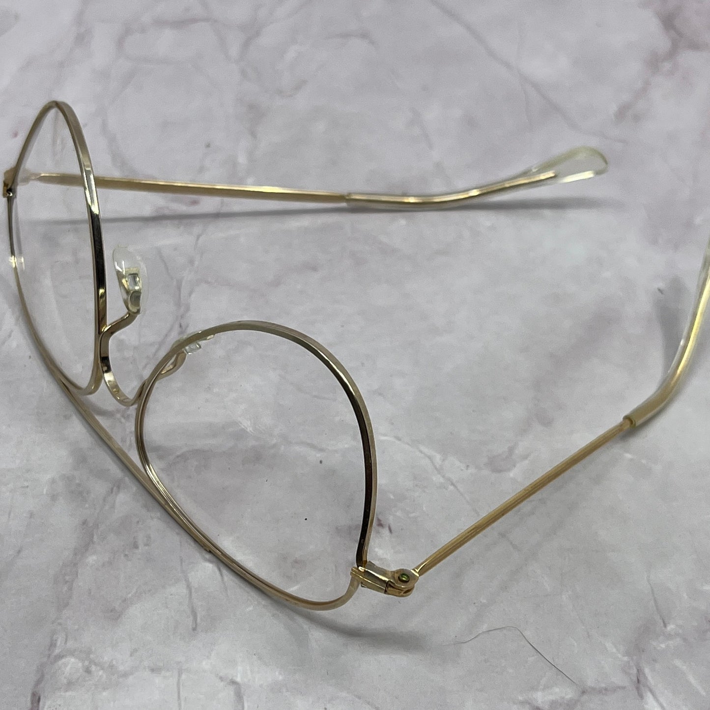 Vintage Foster Grant Gold Tone Aviator Glasses New Unused NOS TC5-FG