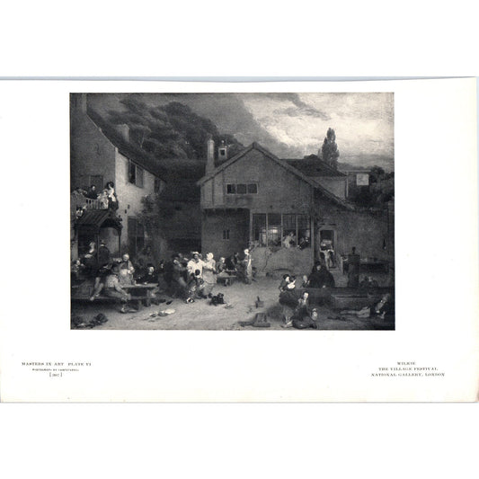 The Village Festival - Wilkie c1905 Art Print D13