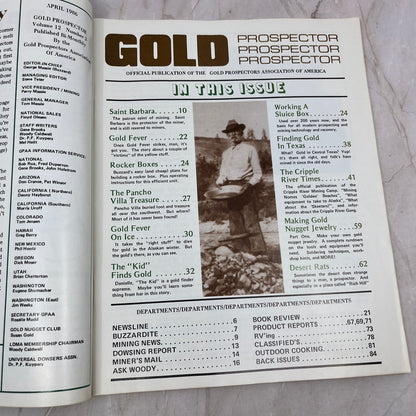 1986 April - Gold Prospector Magazine - Treasure Hunting Prospecting Gold M11