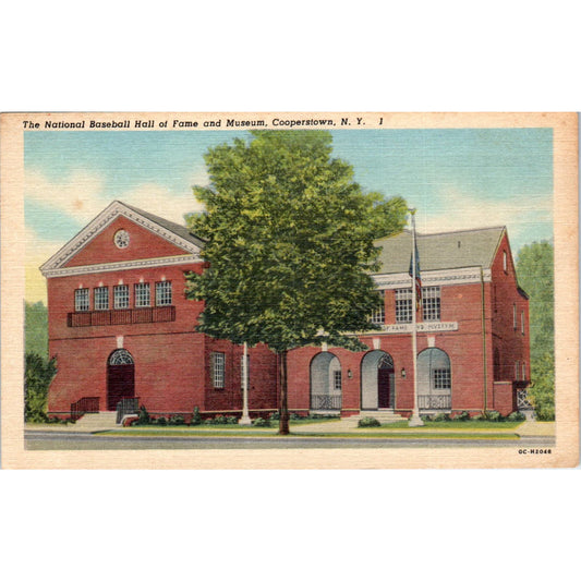 The National Baseball Hall of Fame Cooperstown NY Vintage Original Postcard PC9