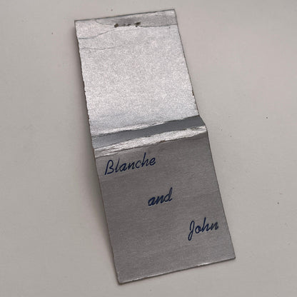 Blanche and John Monogrammed Vintage Matchbook Cover TB8-MB-4