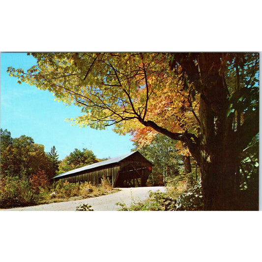 Albany Bridge Swift River White Mountains NH Covered Bridge Postcard PC1
