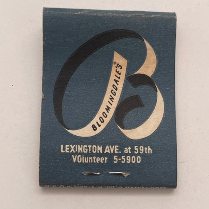 Bloomingdale's Lexington Ave at 59th Vintage Matchbook Cover TB8-MB2-7