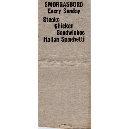 Old Oak Bar & Restaurant Gordon WI Vintage Matchbook Cover SD4-Y2