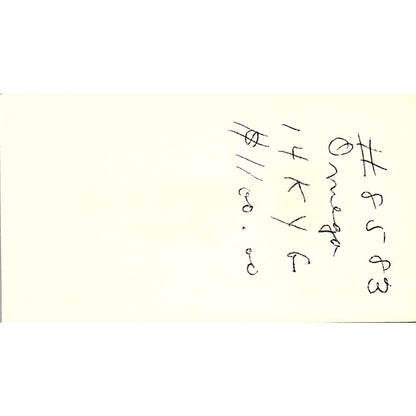 Sweeney &  Co Jewelers Pauline Zeman Houston Texas Vintage Business Card SF3-B9