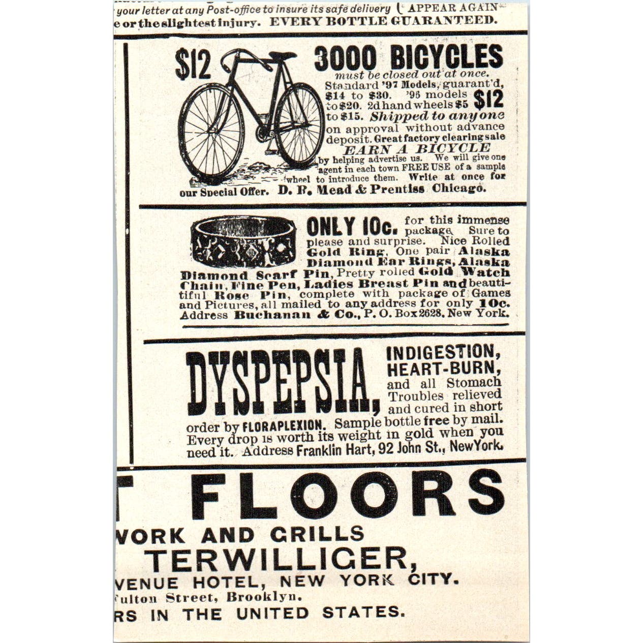 Monarch Bicycle Manufacturing Co Chicago NY Lion 1897 Victorian Ad AE9-TS10