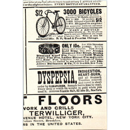 Monarch Bicycle Manufacturing Co Chicago NY Lion 1897 Victorian Ad AE9-TS10