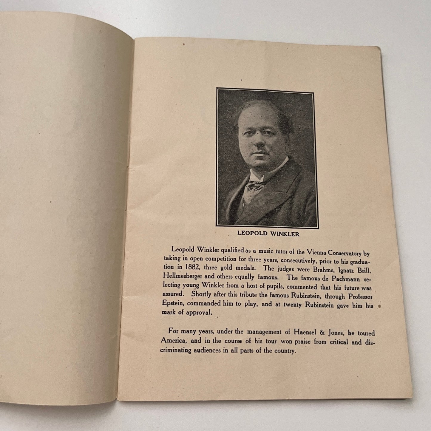 1915 Connorized 88 Hand Played Rolls Catalog Booklet Leopold Winkler H4-3