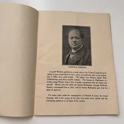 1915 Connorized 88 Hand Played Rolls Catalog Booklet Leopold Winkler H4-3