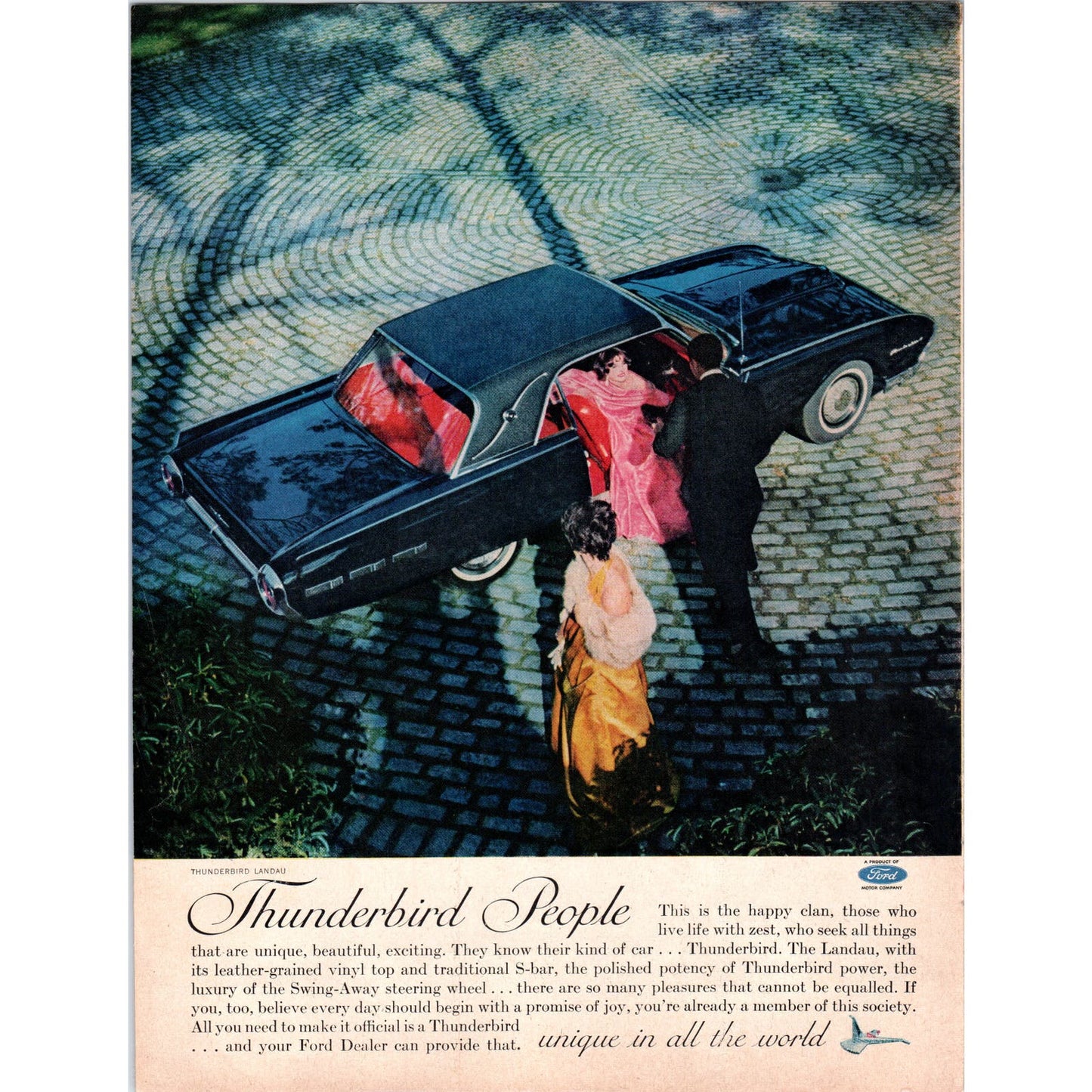 Ford Thunderbird Landau 8x11 Vintage Magazine Advertisement D9