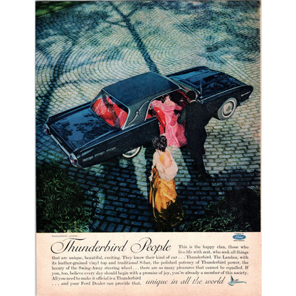 Ford Thunderbird Landau 8x11 Vintage Magazine Advertisement D9