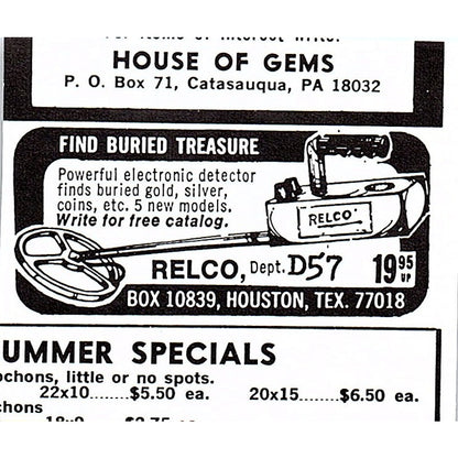 Deming Enterprises Rock Shop Deming New Mexico 1972 Ad AF8-M2