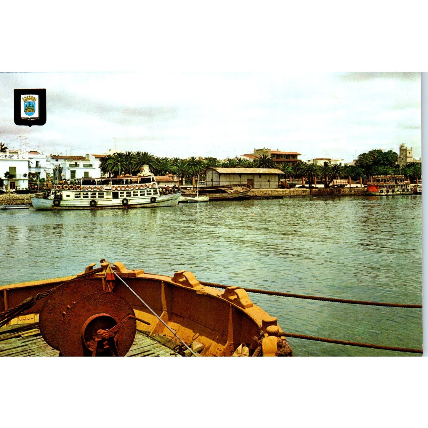 Puerto De Santa Maria Cadiz Rio Guadalete Vintage Postcard PD1