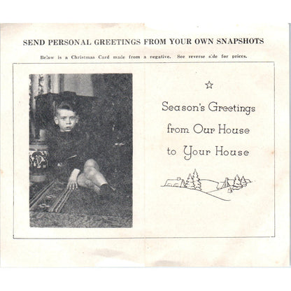 Vintage Wisconsin Film Service Christmas Photo Promotion West Salem WI AF1-RR2