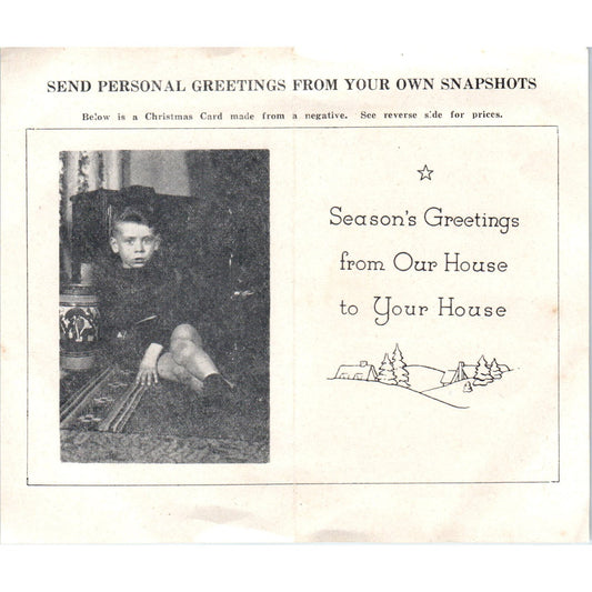 Vintage Wisconsin Film Service Christmas Photo Promotion West Salem WI AF1-RR2