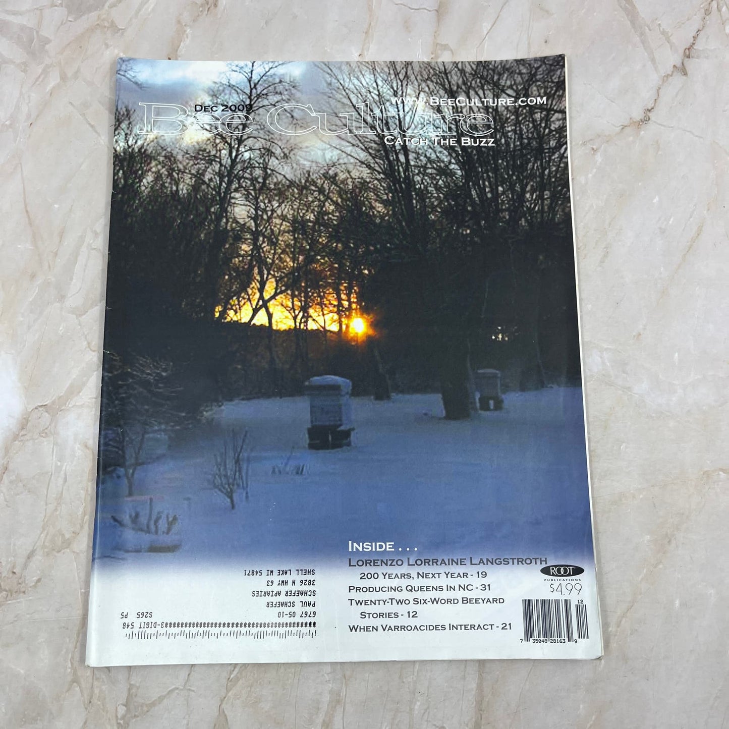 2009 Dec Bee Culture Magazine Magazine - Magazine of American Beekeeping M7