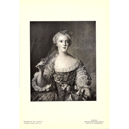 Madame Sophie of France - Nattier - 1902 Litho Art Print AF4-11