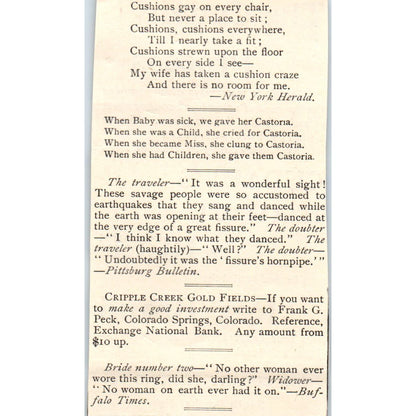 Cudahy's Extract of Beef Rex Brand South Omaha NE 1893 Judge Magazine Ad AB9-J