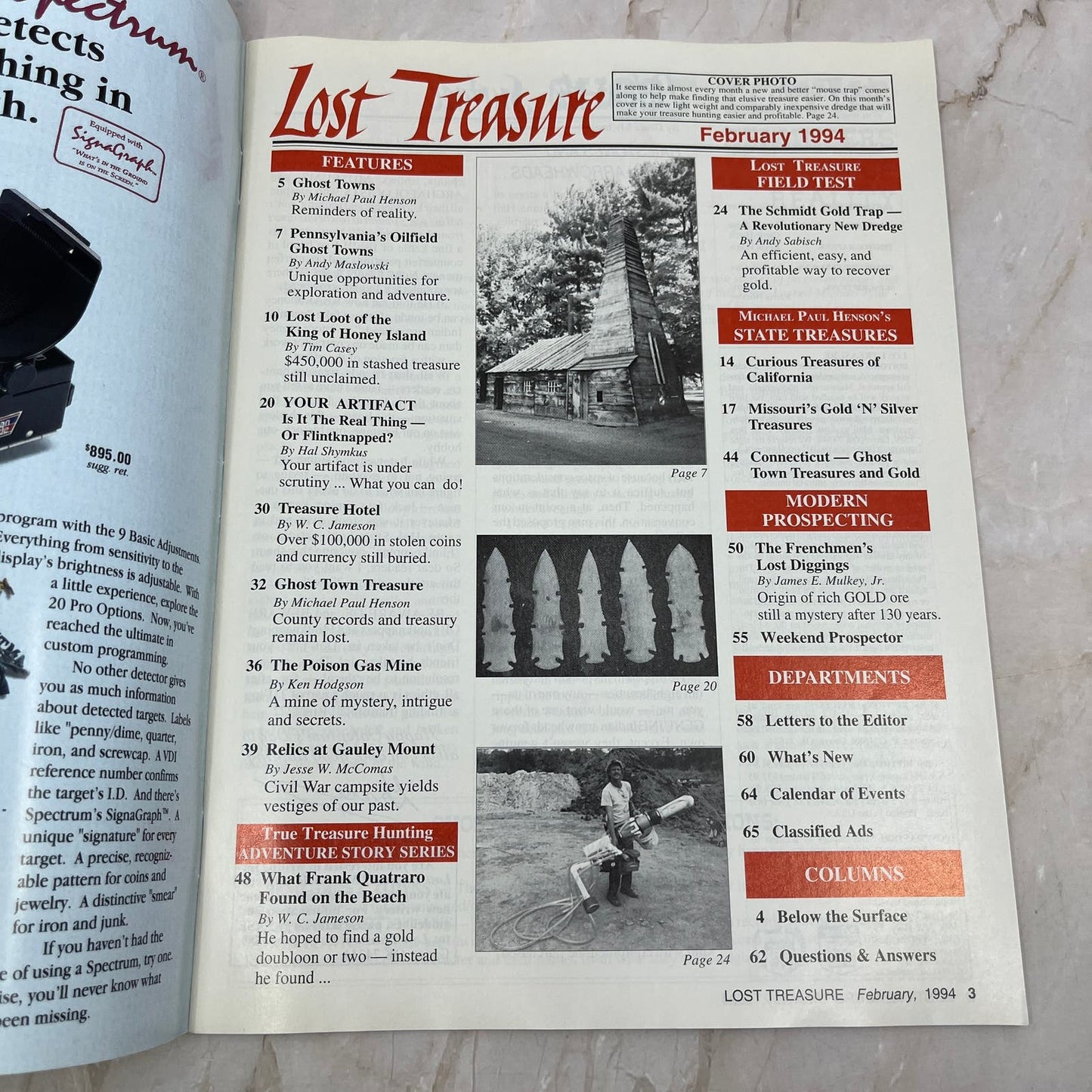 1994 Feb - Lost Treasure Magazine - Treasure Hunting Gold Prospecting M14