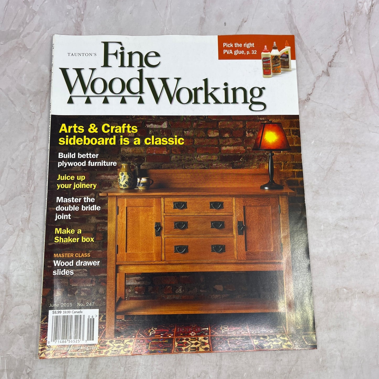 Art & Crafts Sideboard - Jun 2015 No 247 Taunton's Fine Woodworking Magazine M35