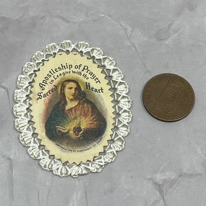 1936 Sacred Heart of Jesus Prayer Medallion AF9-M1