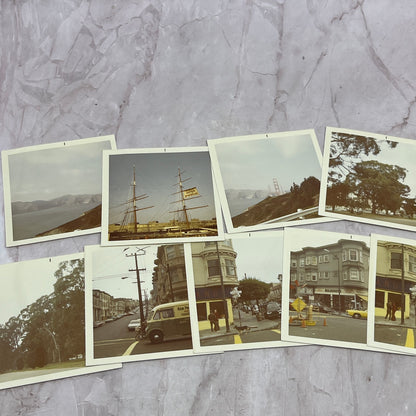 1970s Lot of 9 Original San Francisco Photos Ashbury Golden Gate Bridge TJ5-EL