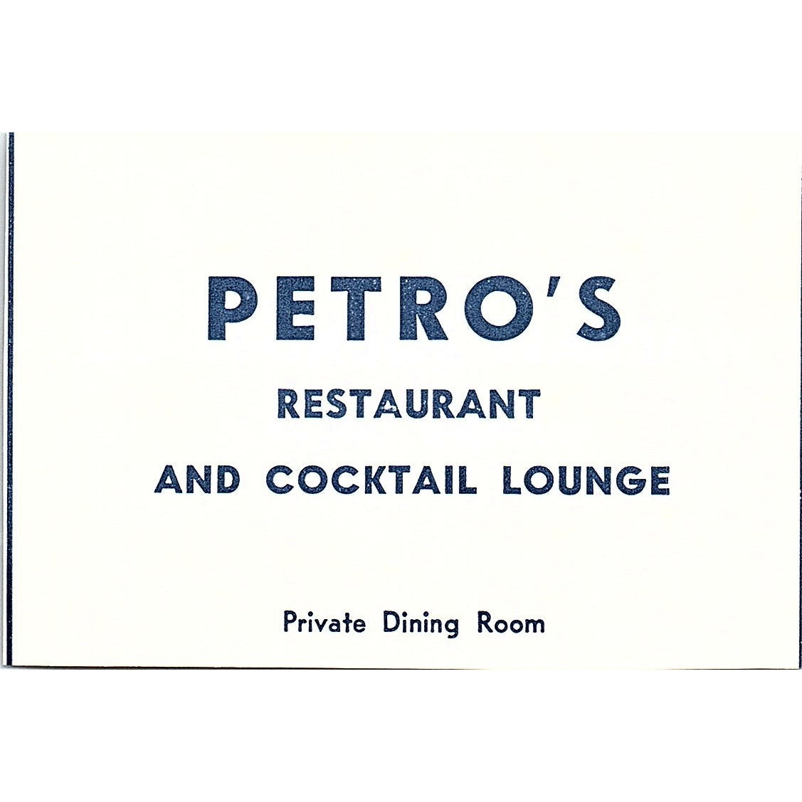 Petro's Restaurant and Cocktail Lounge Fort Wayne Indiana 1964 Ad AG1-M5