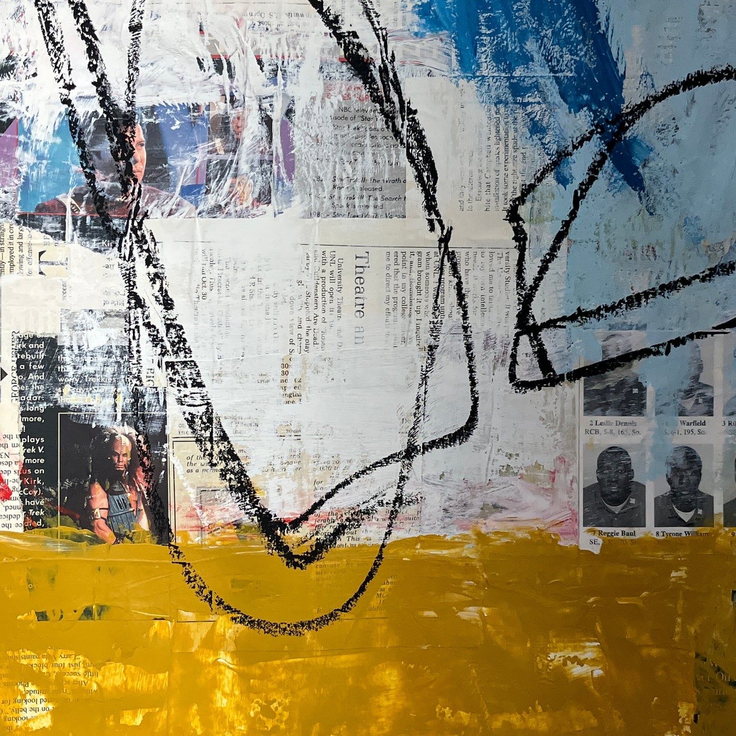 Original Mixed Media Abstract Modern Art Painting 18x24 "Hygeiolatry" Signed