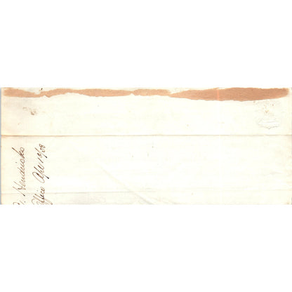 1858 Handwritten Letter General Land Office Regarding Eleazer A. Peck D21