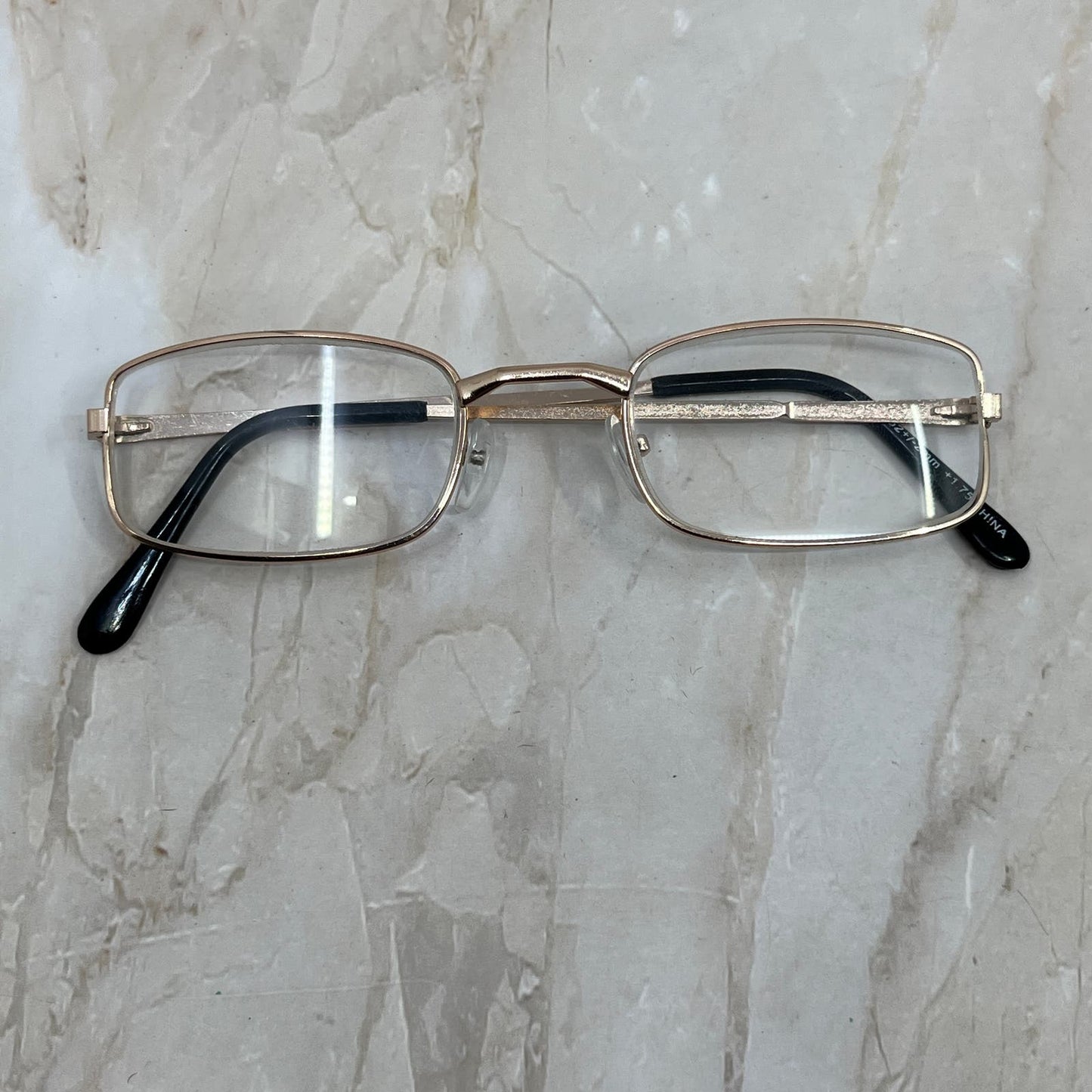 Rose Gold Tone Readers +1.75 Sunglasses Eyeglasses Frames TE9-G5-6