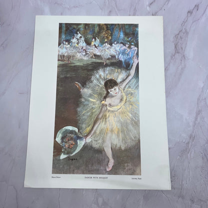 Dancer With Bouquet - Edgar Degas Lithograph 11x14" Art Print V22