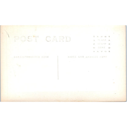 Farmer Working Field Horse Drawn Plow Collie Dog c1910 RPPC Postcard AB9