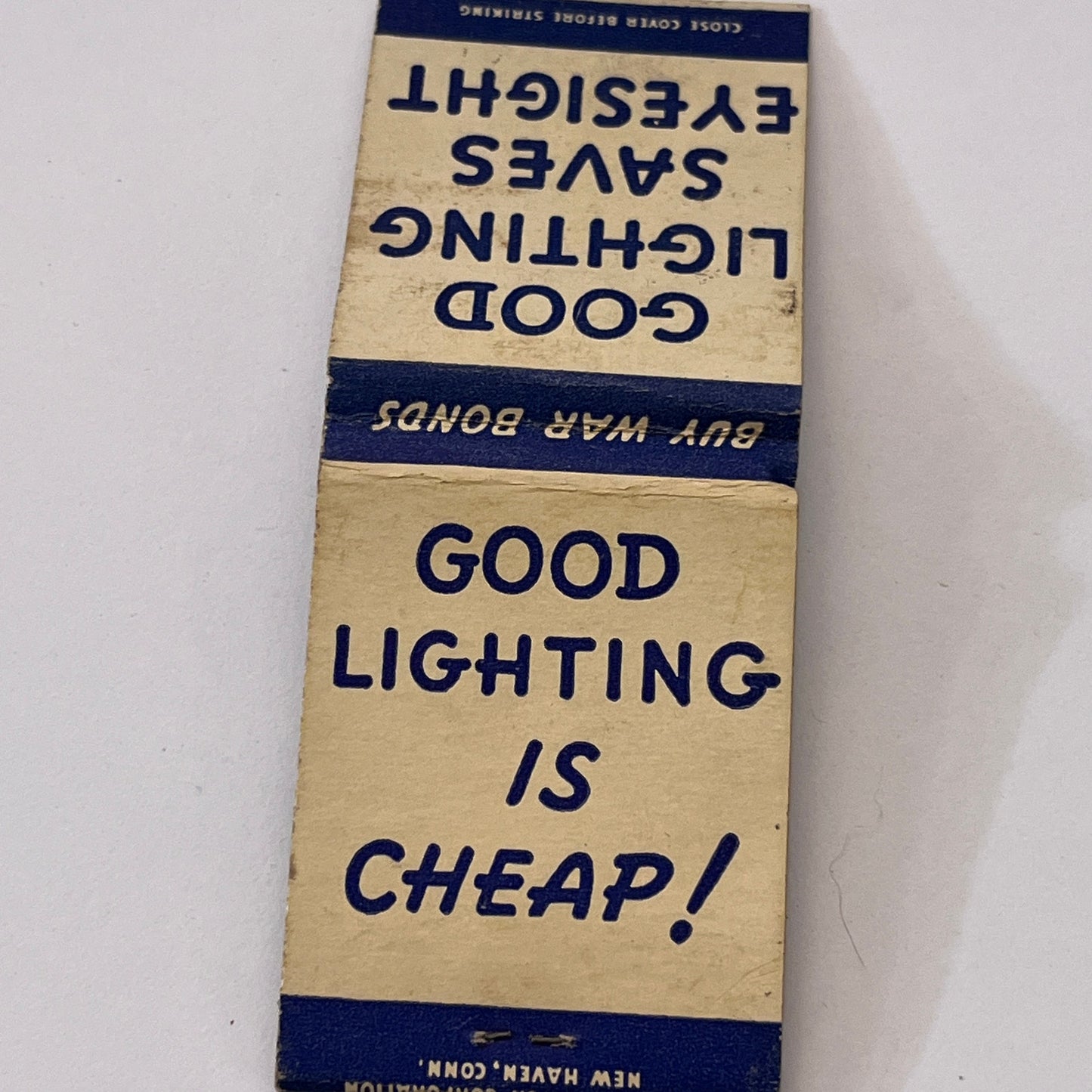 WWII Mazda Lamps Buy War Bonds Vintage Matchbook Cover TB6-MB1-7