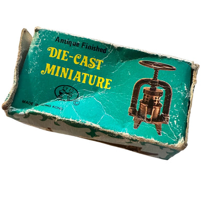 1970s Cider Press Pencil Sharpener w Box Dollhouse Miniature SC8